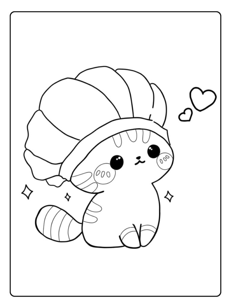 Coloriage Gratuit à Imprimer – Dessins à Colorier PDF & PNG 72 Carnet de Coloriage Kawaii Animaux