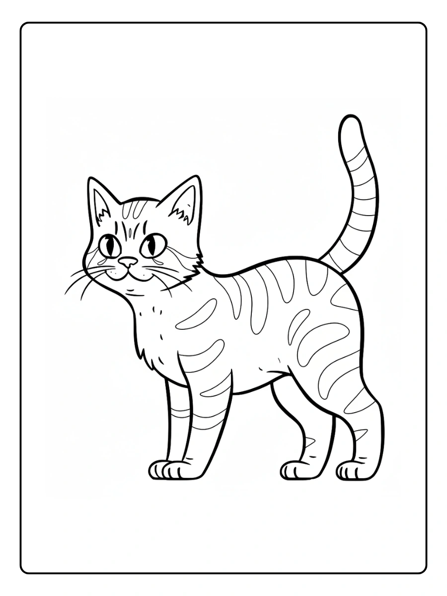 Coloriage Chaton Kawaii (7)