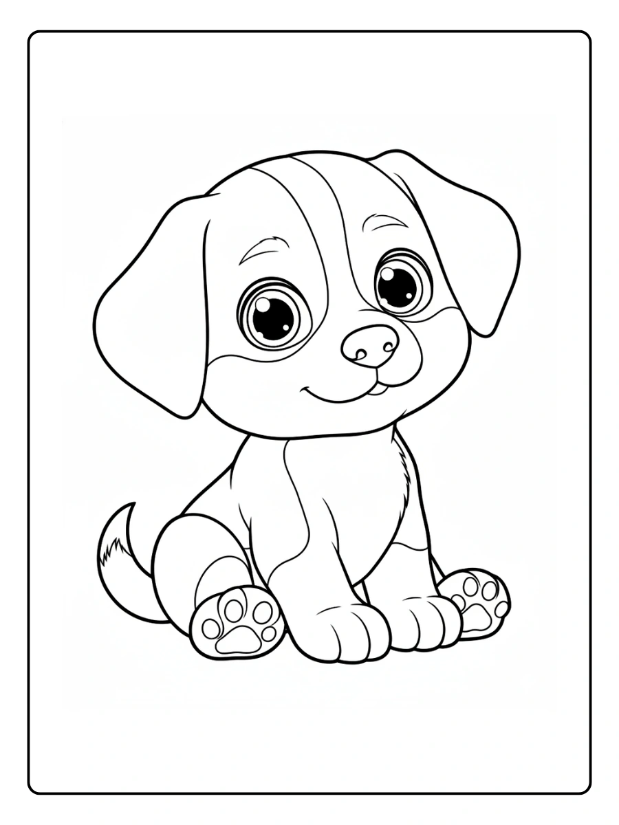 Coloriage Chien Kawaii (3)