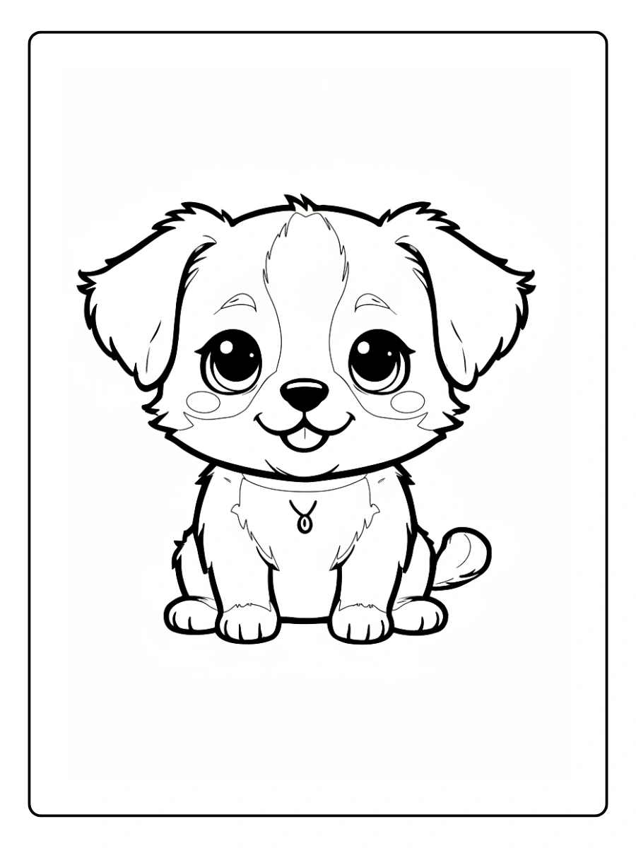 Coloriage Chien Kawaii (6)