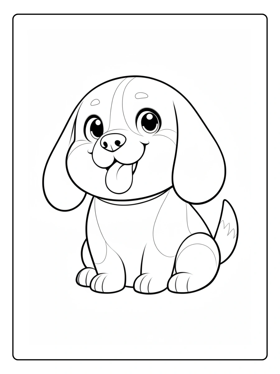 Coloriage Chien Kawaii (7)