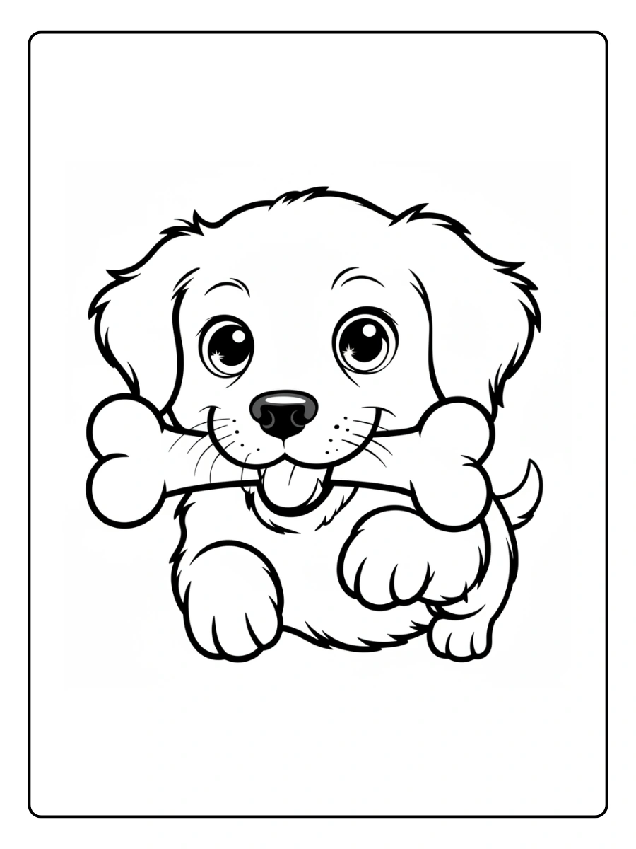 Coloriage Chiot Kawaii (9)