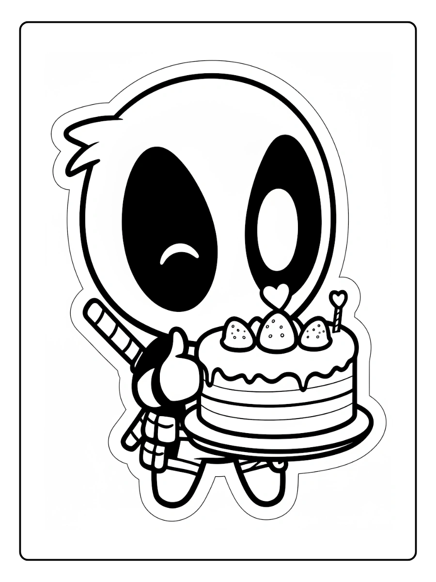 Coloriage Deadpool Kawaii (1)