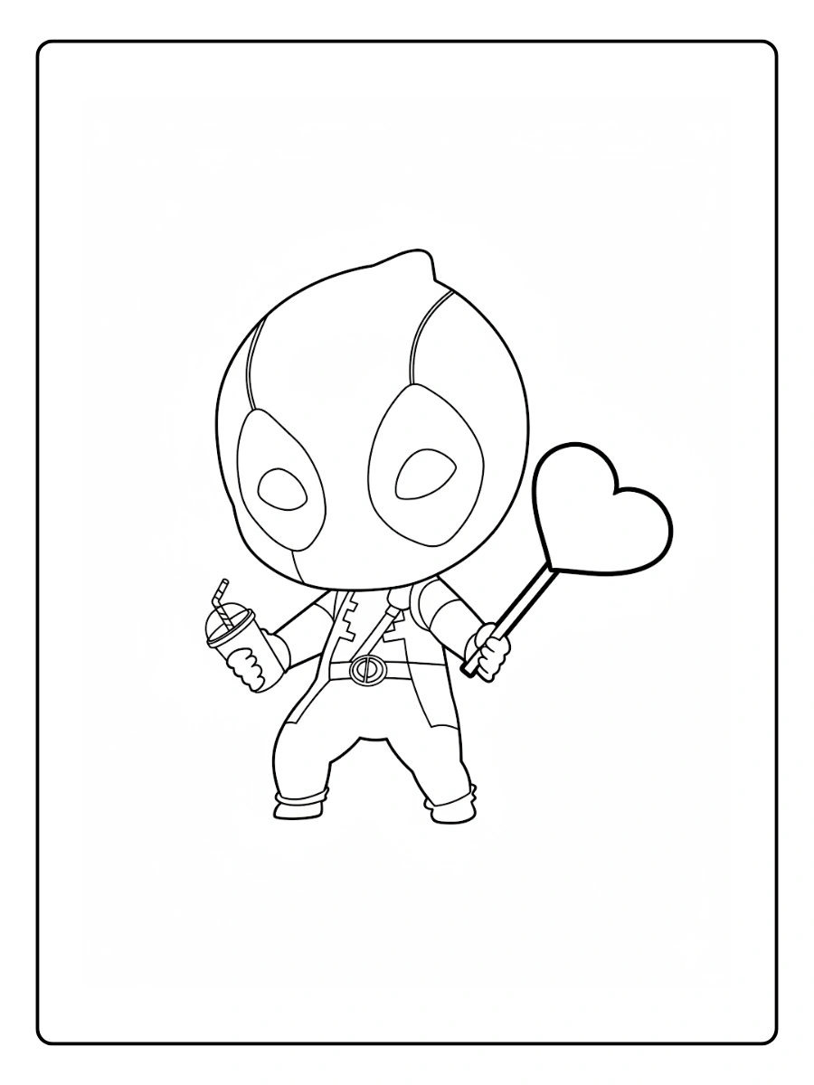Coloriage Deadpool Kawaii (10)