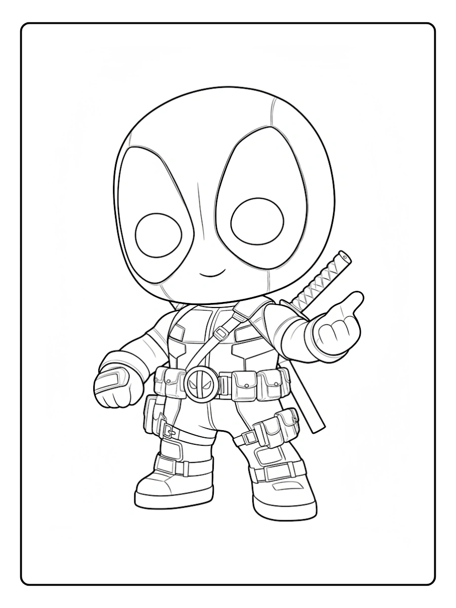 Coloriage Deadpool Kawaii (6)