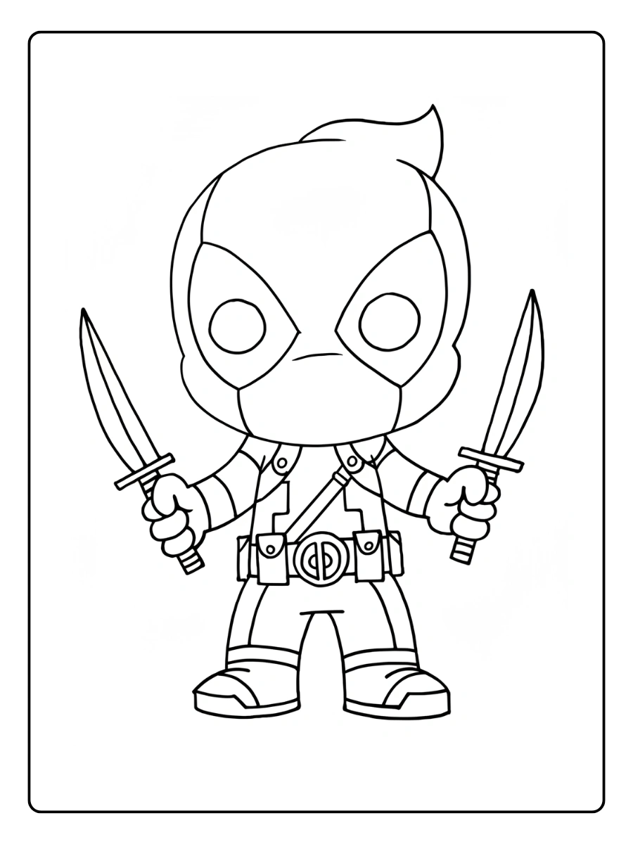 Coloriage Deadpool Kawaii (7)