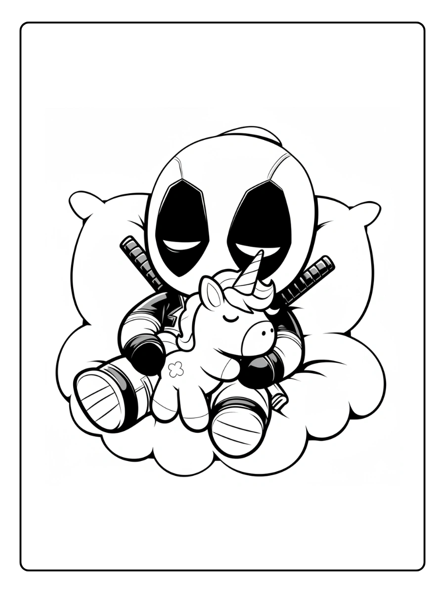 Coloriage Deadpool Kawaii (8)