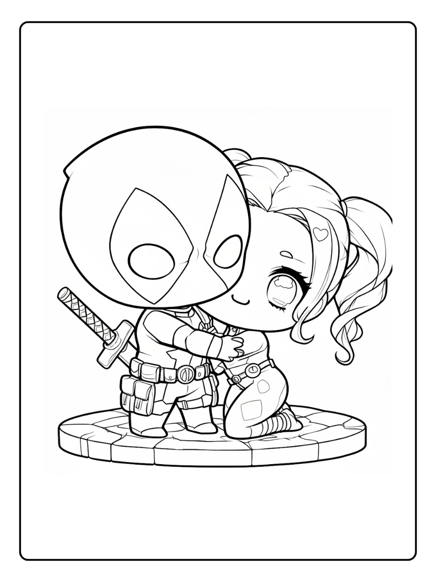 Coloriage Deadpool Kawaii (9)