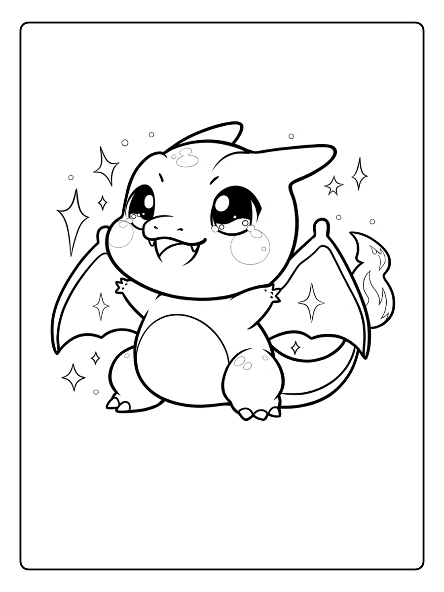 Coloriage Dragon Kawaii (5)