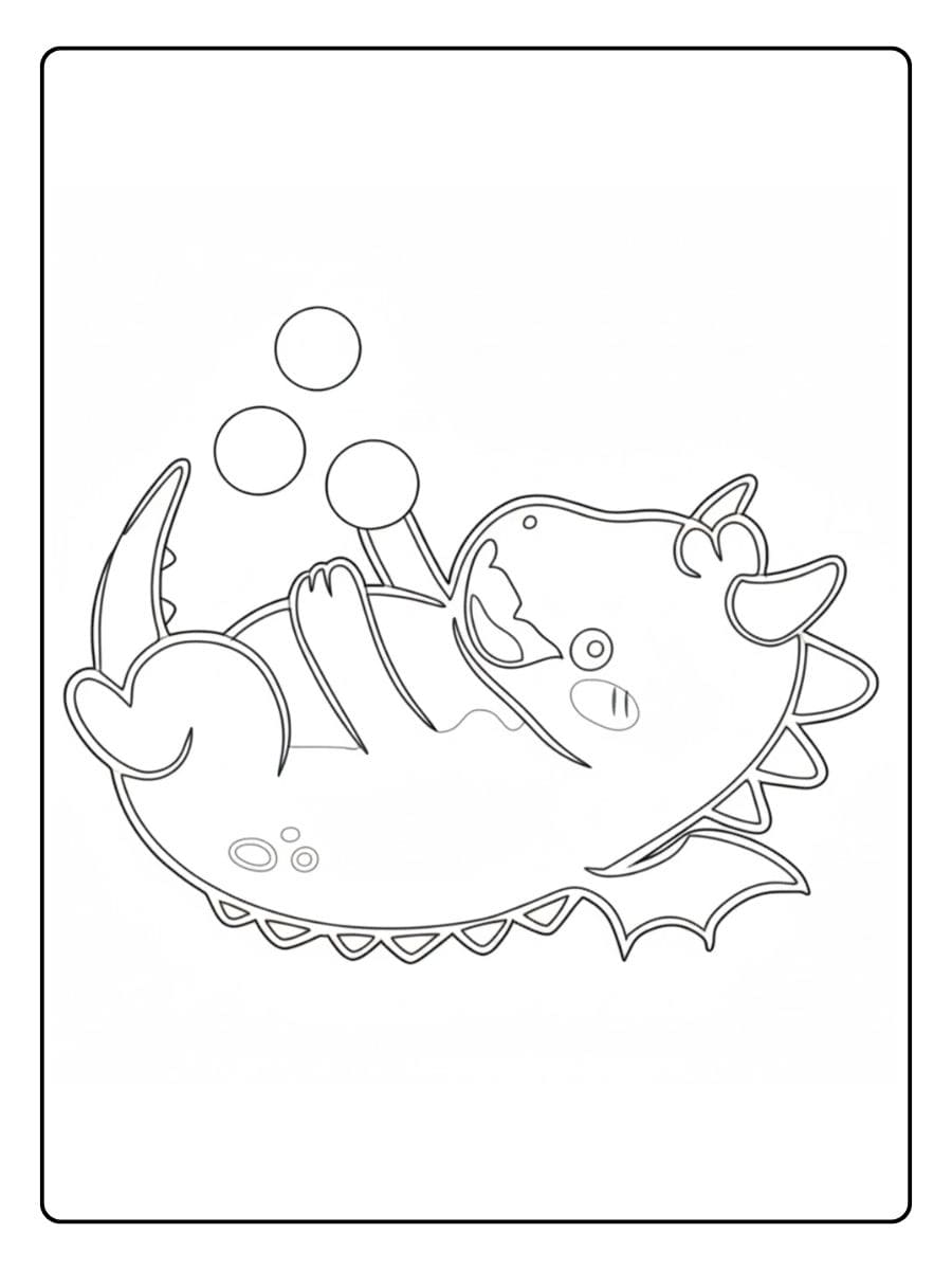 Coloriage Dragon Kawaii