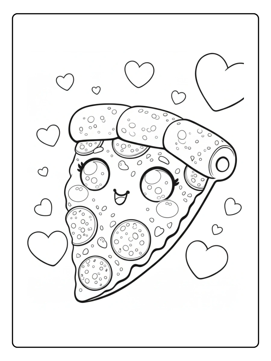 Coloriage Fast Food Kawaii (1)