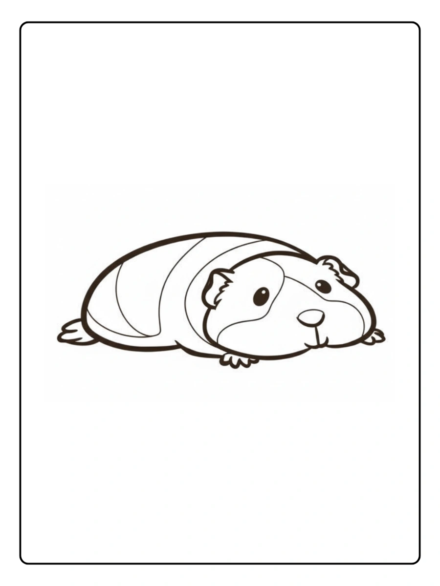 Coloriage Hamster Kawaii (1)