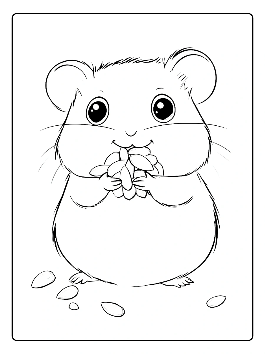 Coloriage Hamster Kawaii (6)