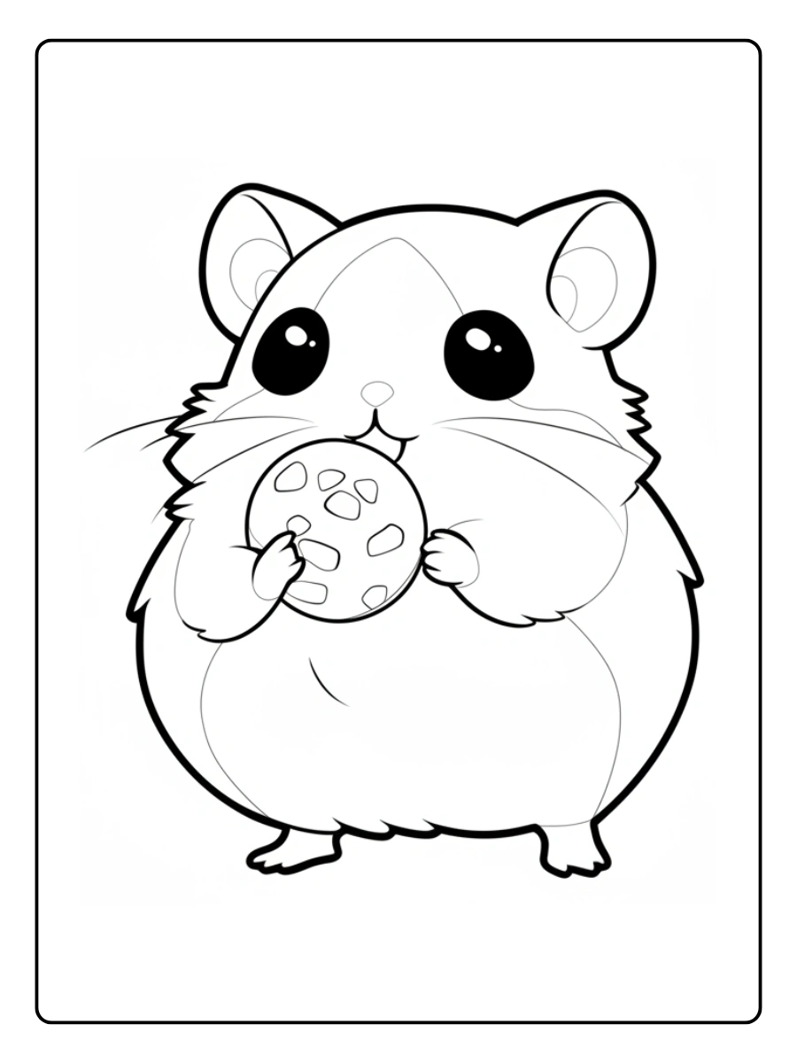 Coloriage Hamster Kawaii (7)