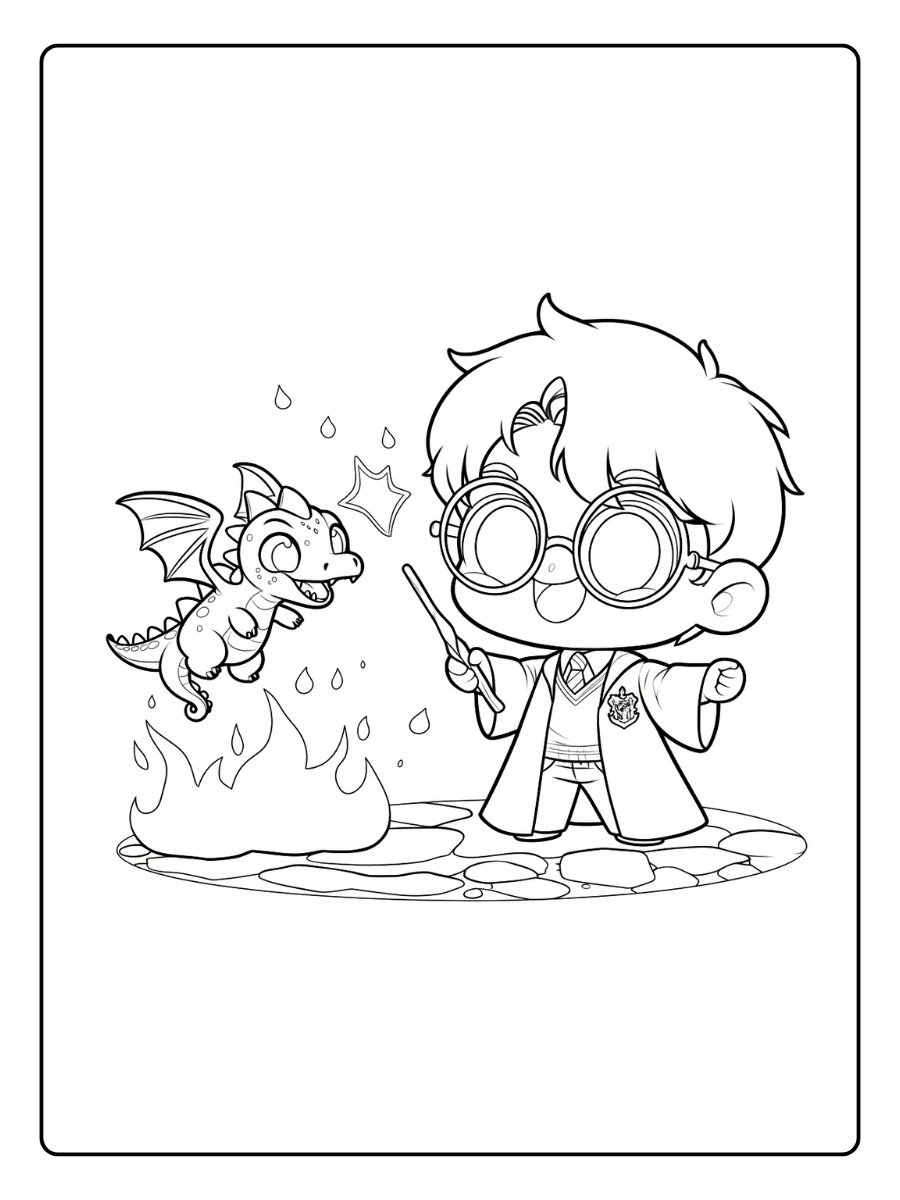 Coloriage Harry Potter Kawaii (1)