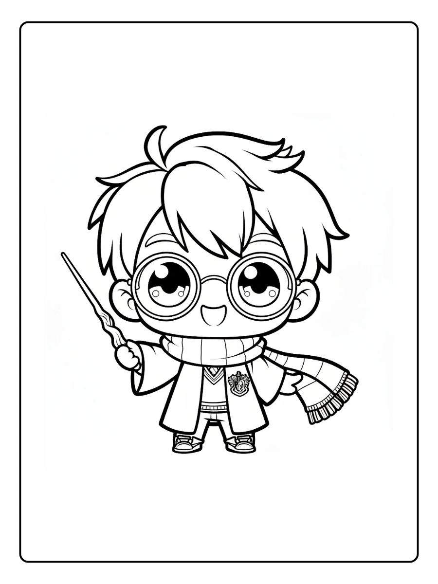 Coloriage Harry Potter Kawaii (3)