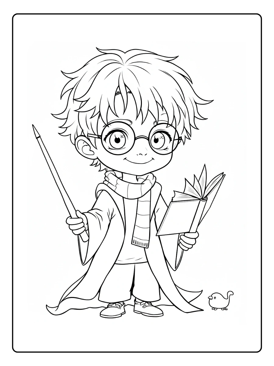 Coloriage Harry Potter Kawaii (4)