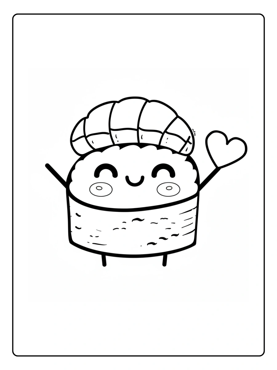 Coloriage Kawaii Nourriture Japonaise (10)