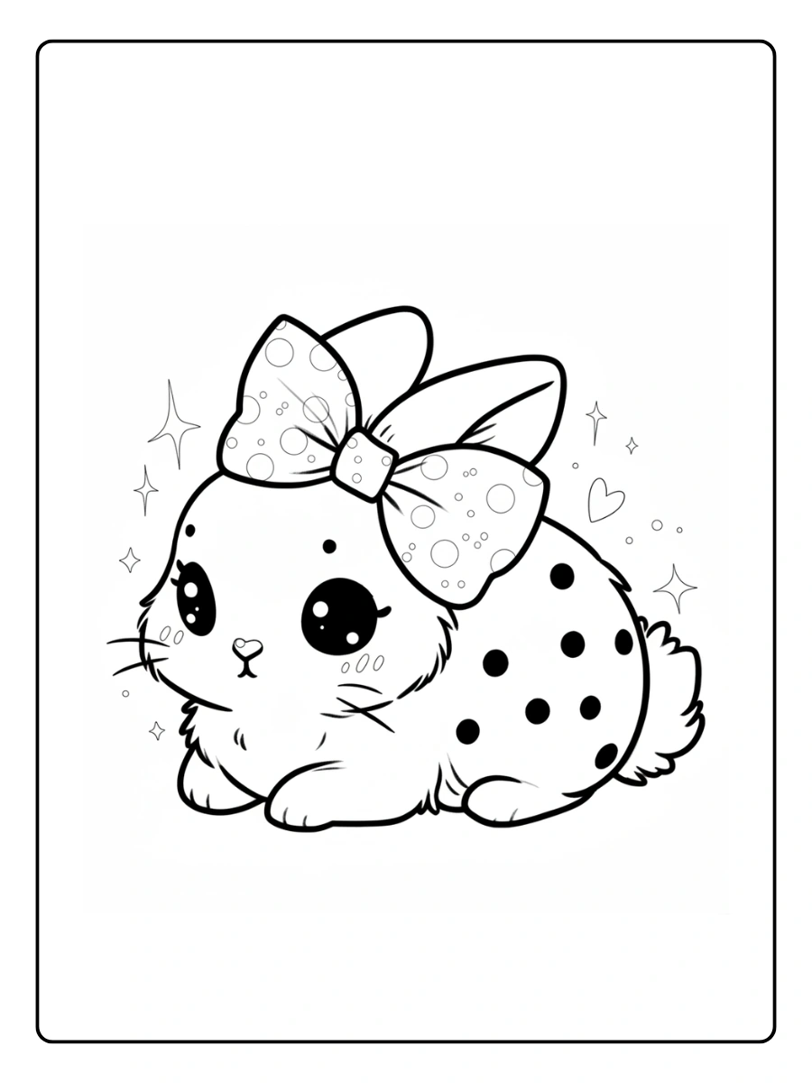 Coloriage Lapin Kawaii (10)