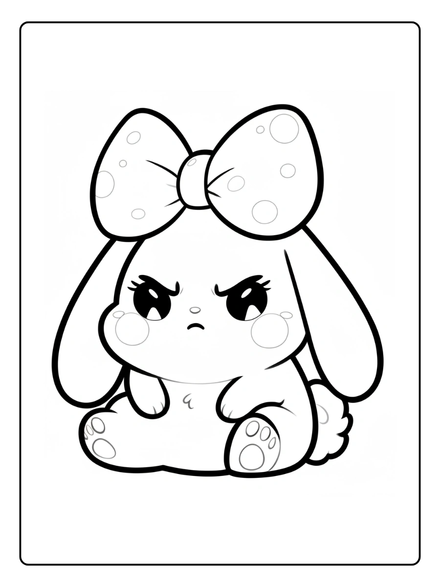 Coloriage Lapin Kawaii (3)