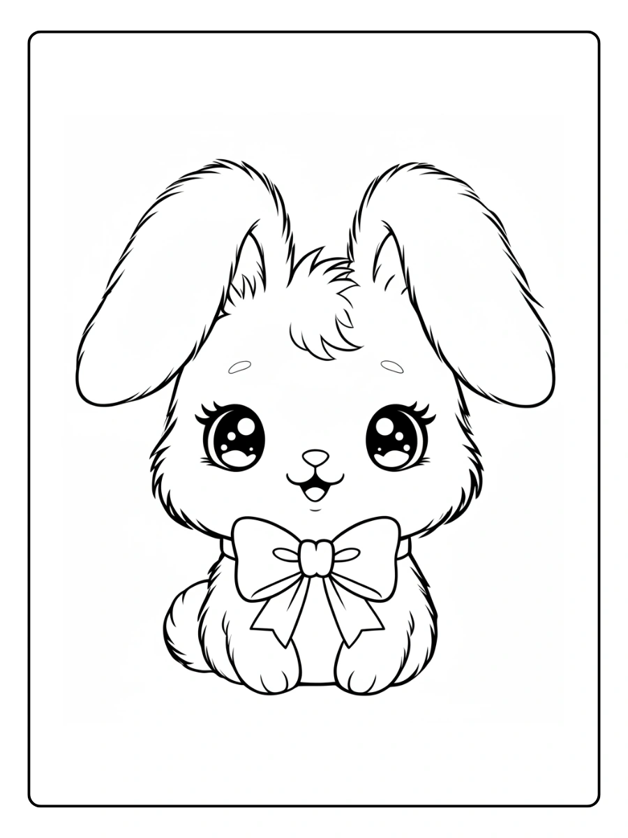 Coloriage Lapin Kawaii (4)