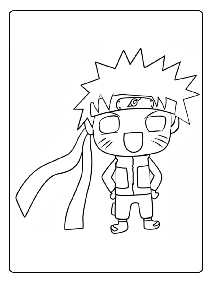 Coloriage Naruto Kawaii Chibi