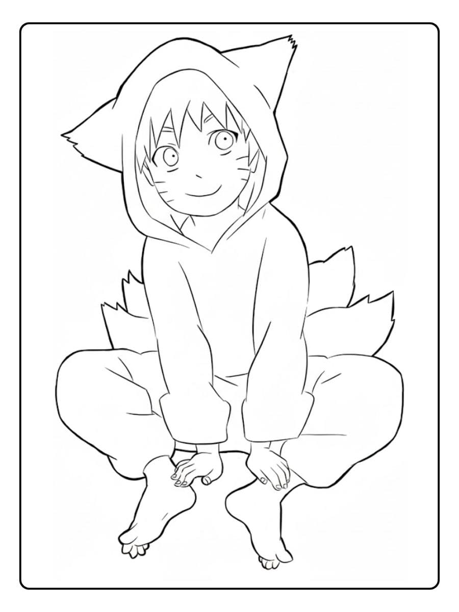 Coloriage Naruto Kawaii