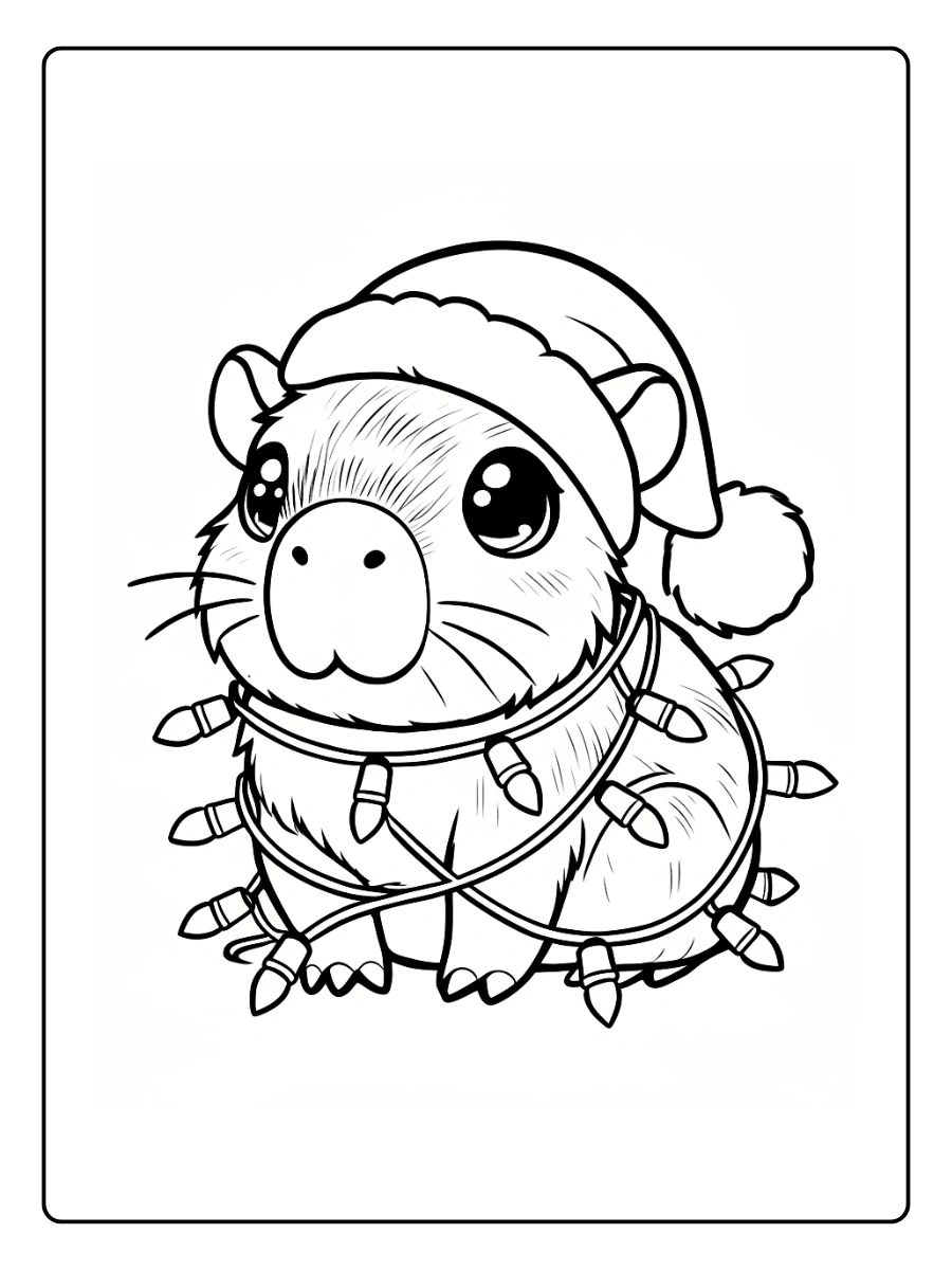 Coloriage Noël Kawaii (1)