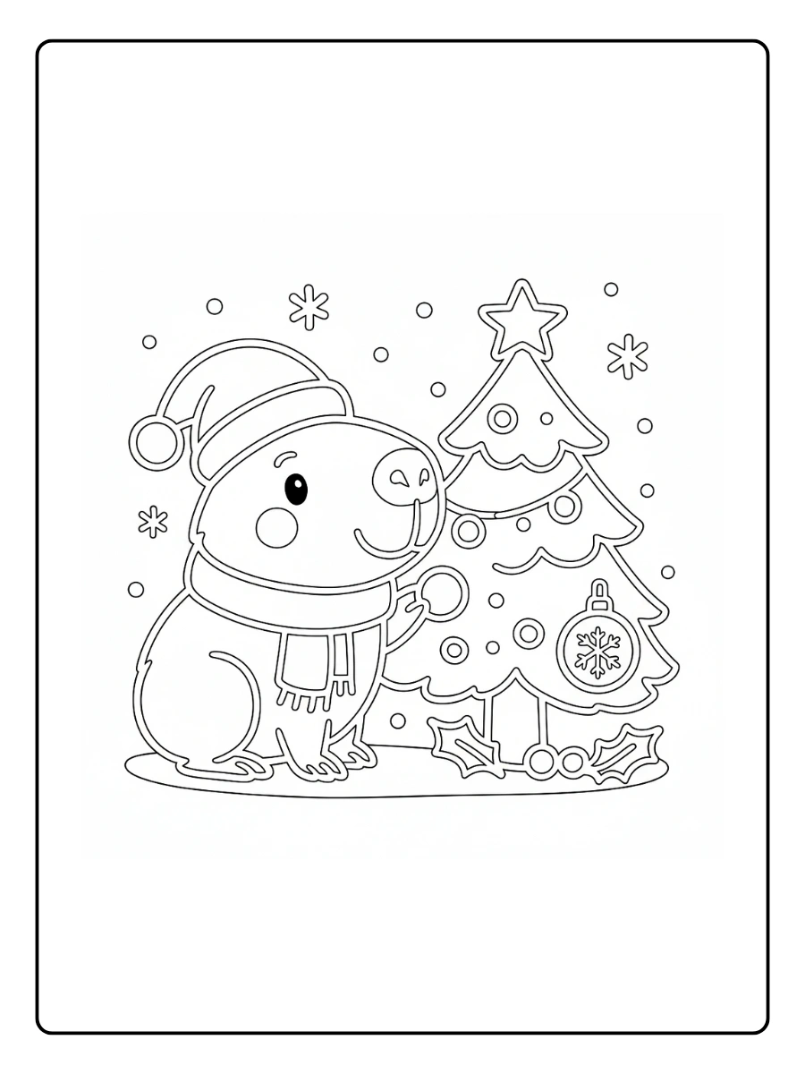 Coloriage Noël Kawaii (10)