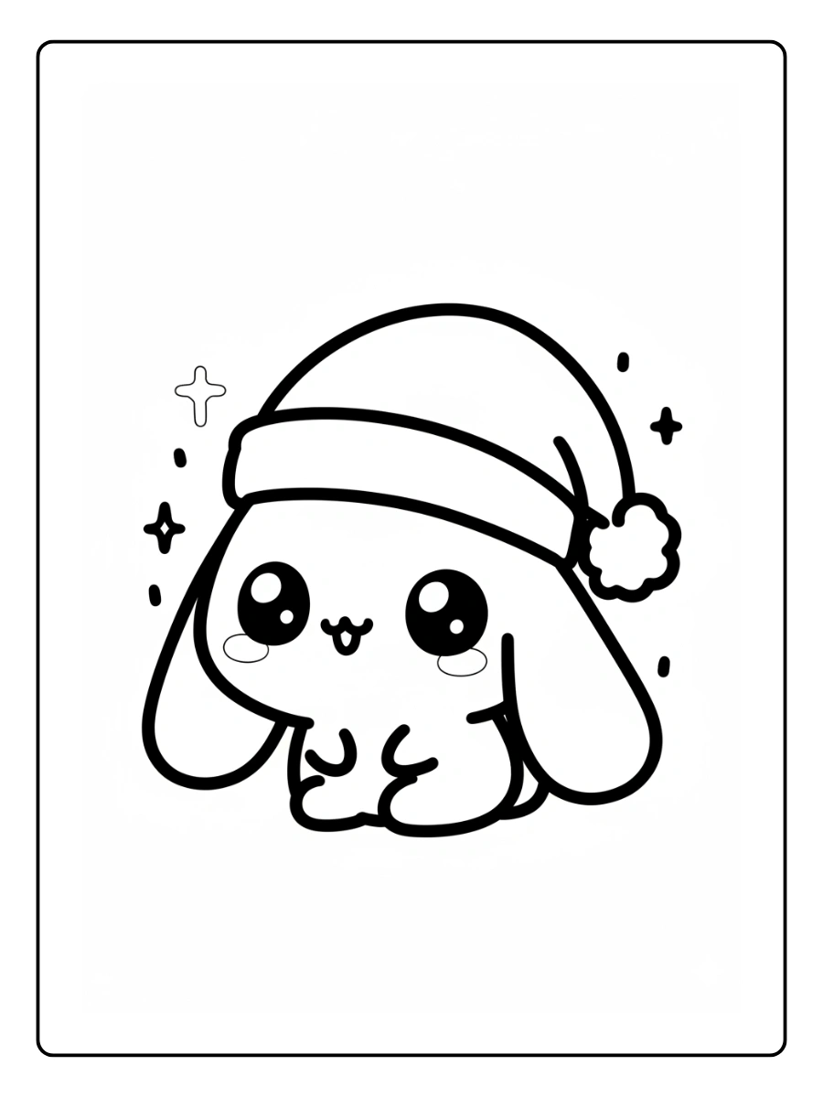 Coloriage Noël Kawaii (2)
