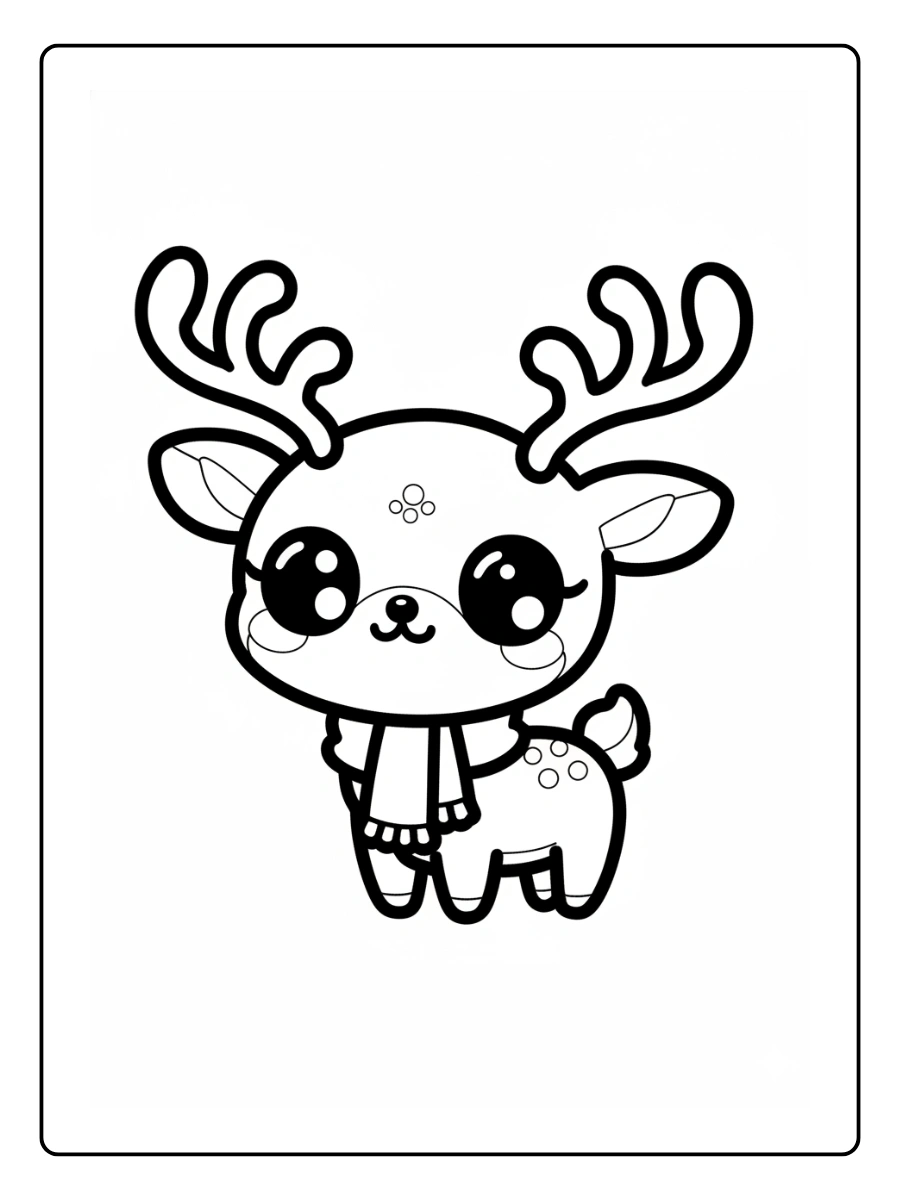 Coloriage Noël Kawaii (4)