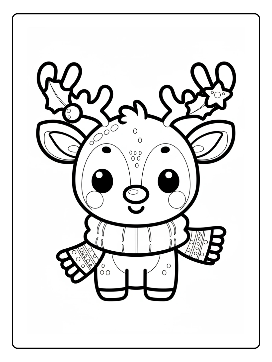 Coloriage Noël Kawaii (5)