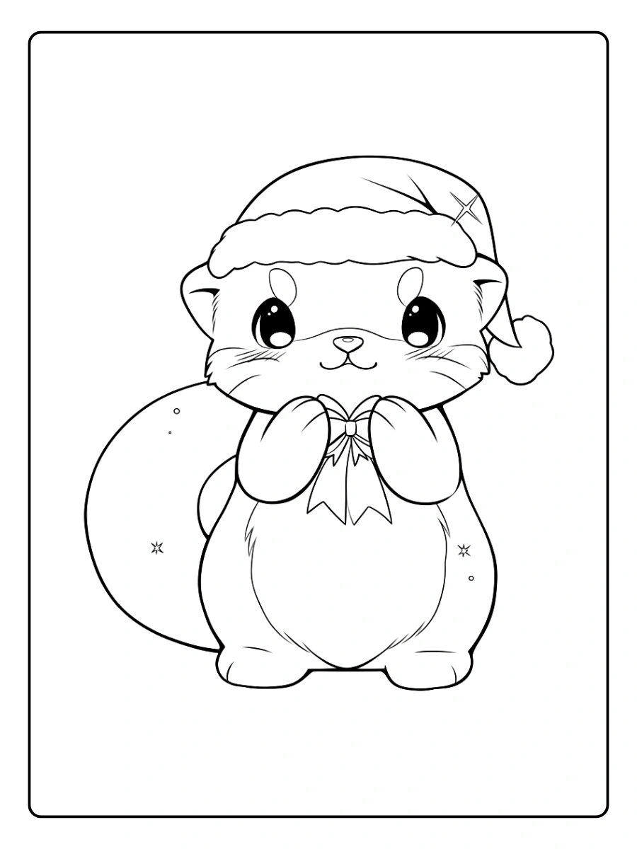 Coloriage Noël Kawaii (8)