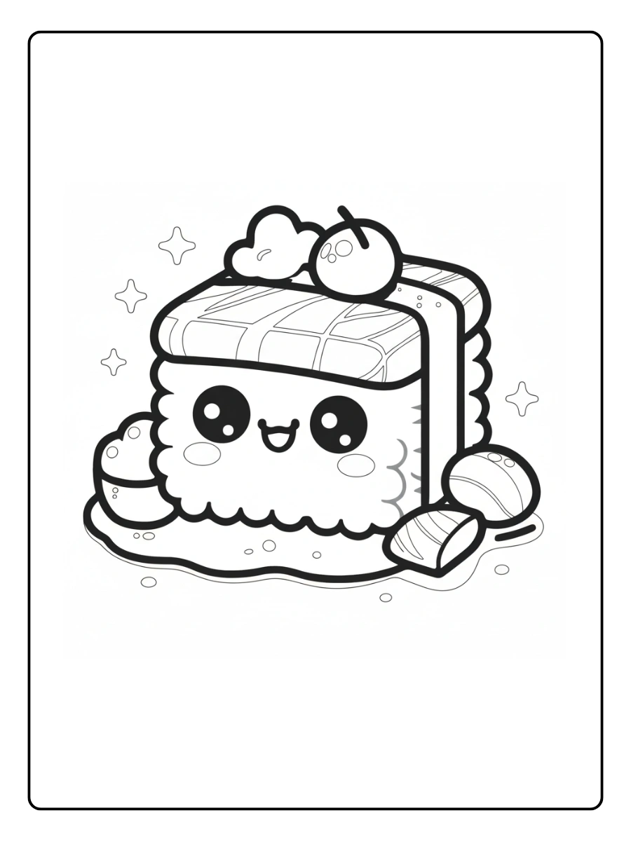 Coloriage Sushi Kawaii (8)