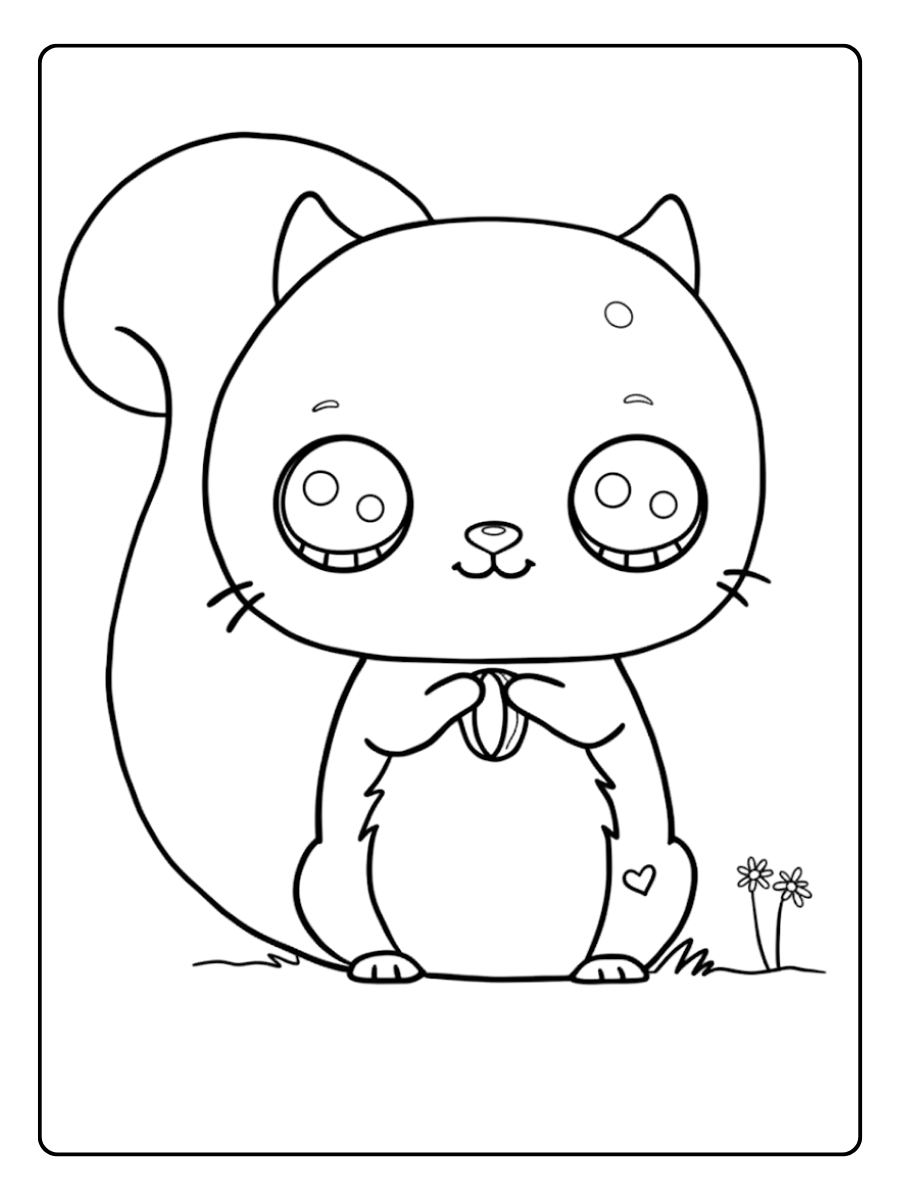 Douceur Kawaii Coloriage Animaux