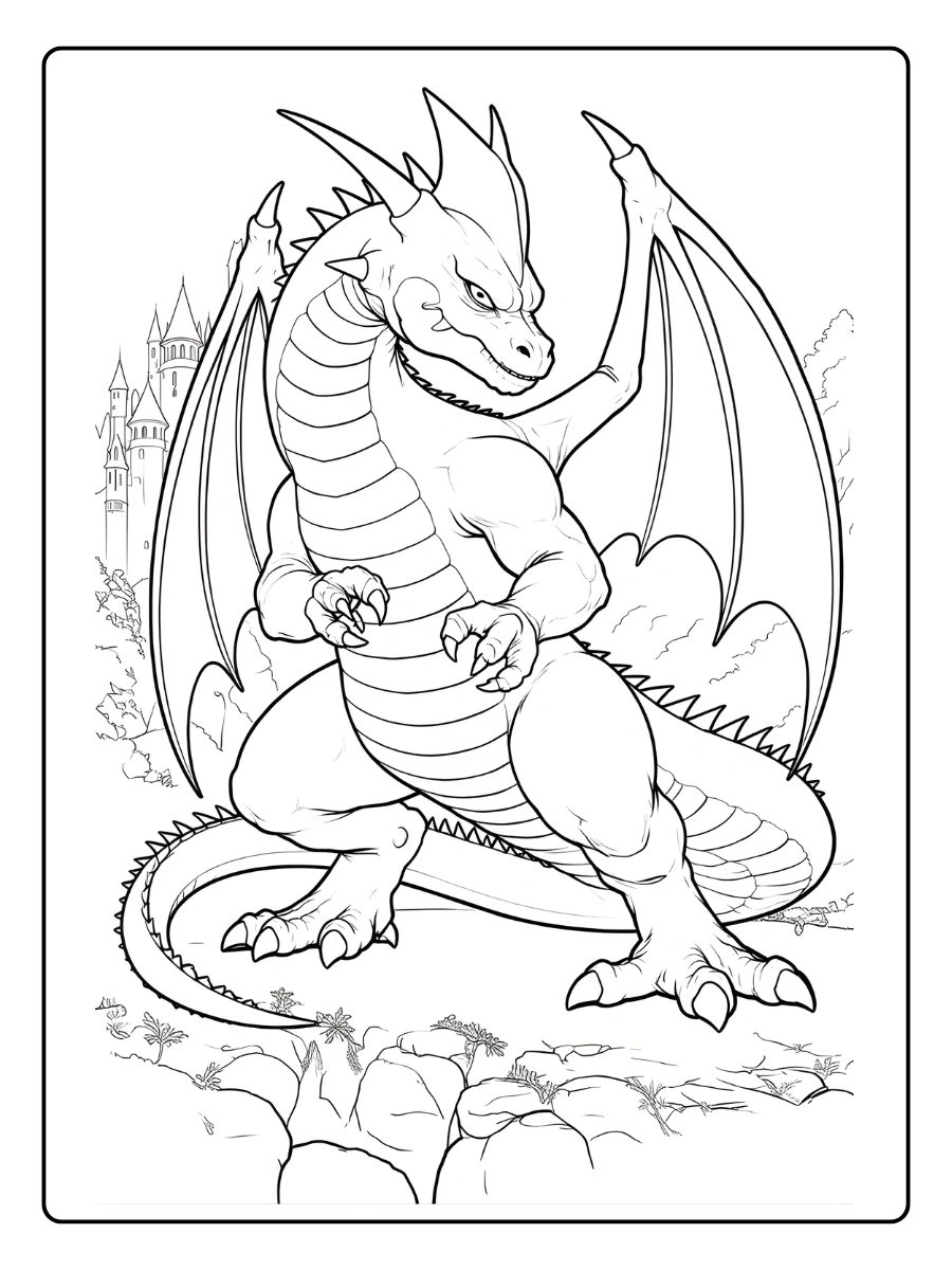 Coloriage Dragon Kawaii (1)