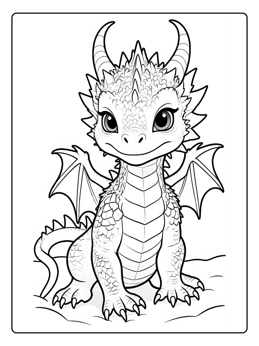 Coloriage Dragon Kawaii (10)