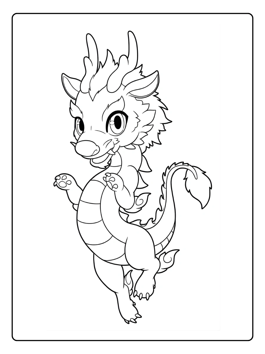 Coloriage Dragon Kawaii (2)