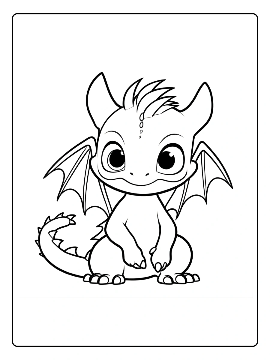 Coloriage Dragon Kawaii (3)
