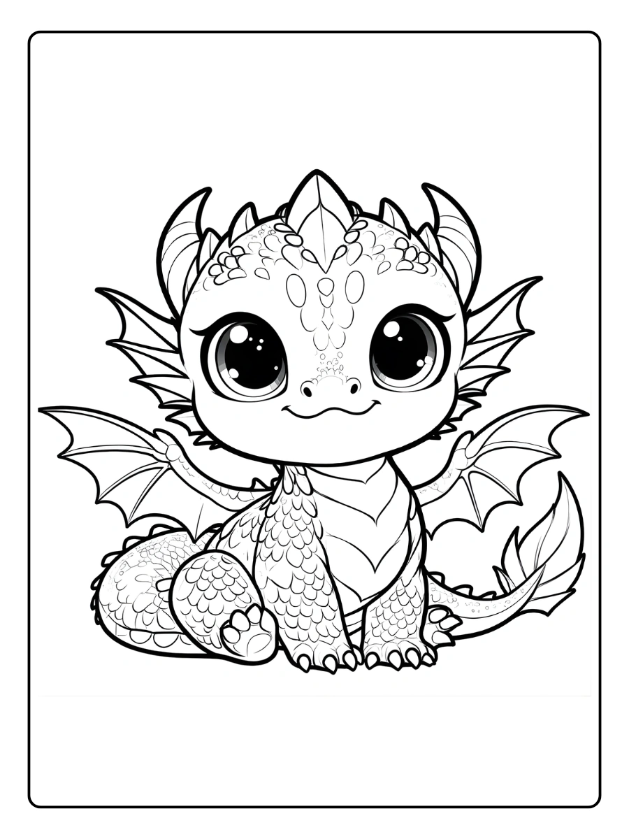 Coloriage Dragon Kawaii (5)