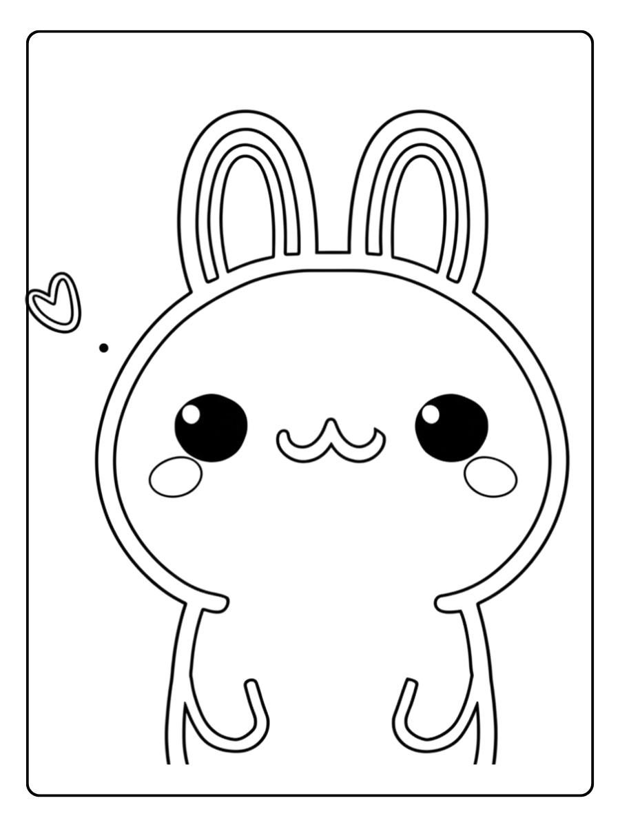 Mon Petit Lapin Coloriage Lapin Kawaii