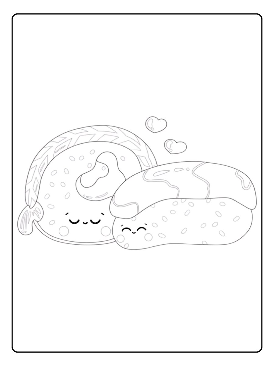 P'tits Nigiris Coloriage Kawaii Nourriture Japonaise