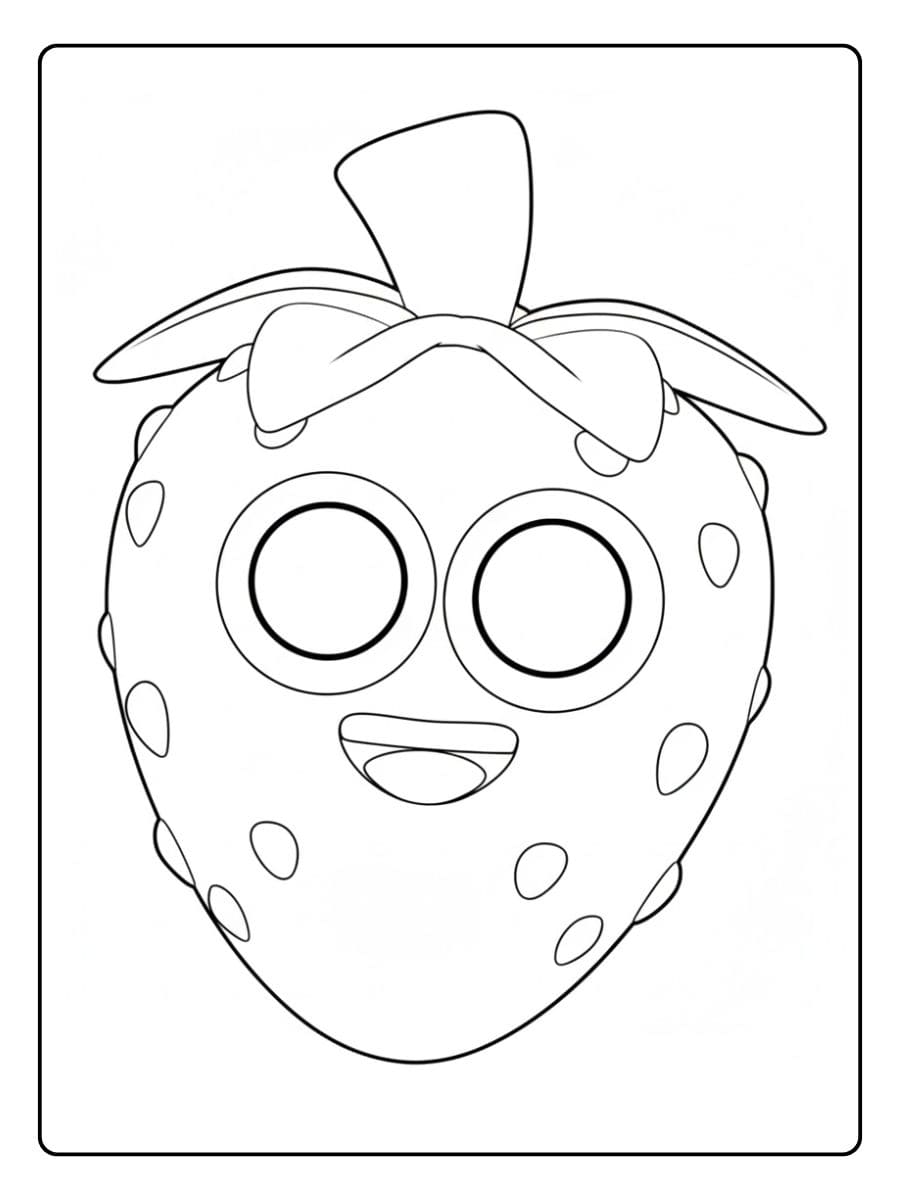 Simple Strawberry Outline  Coloriage Fraise Fun