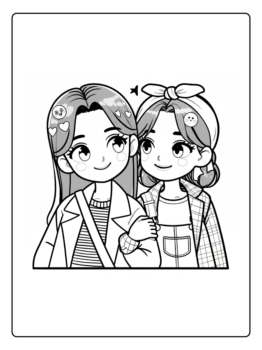 coloriage BFF kawaii (2)