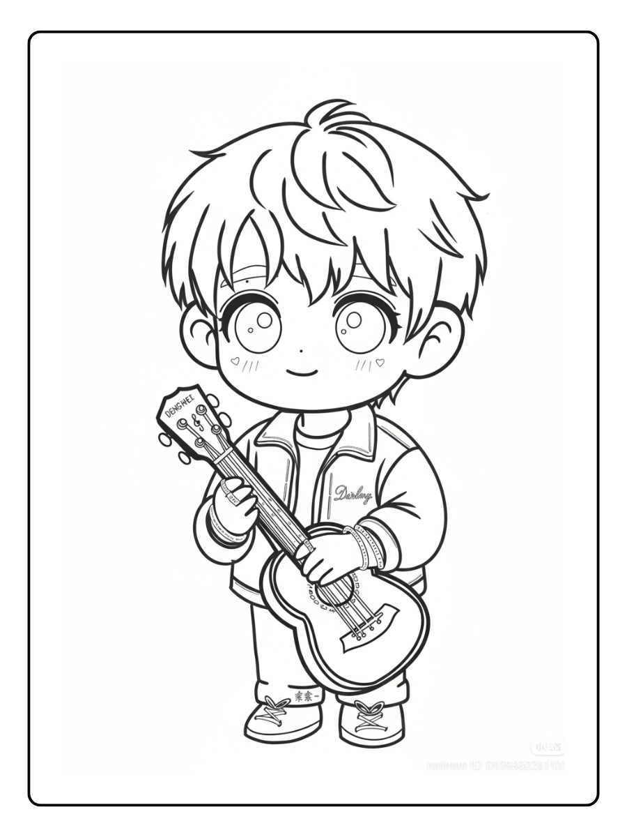 coloriage BTS kawaii (10)