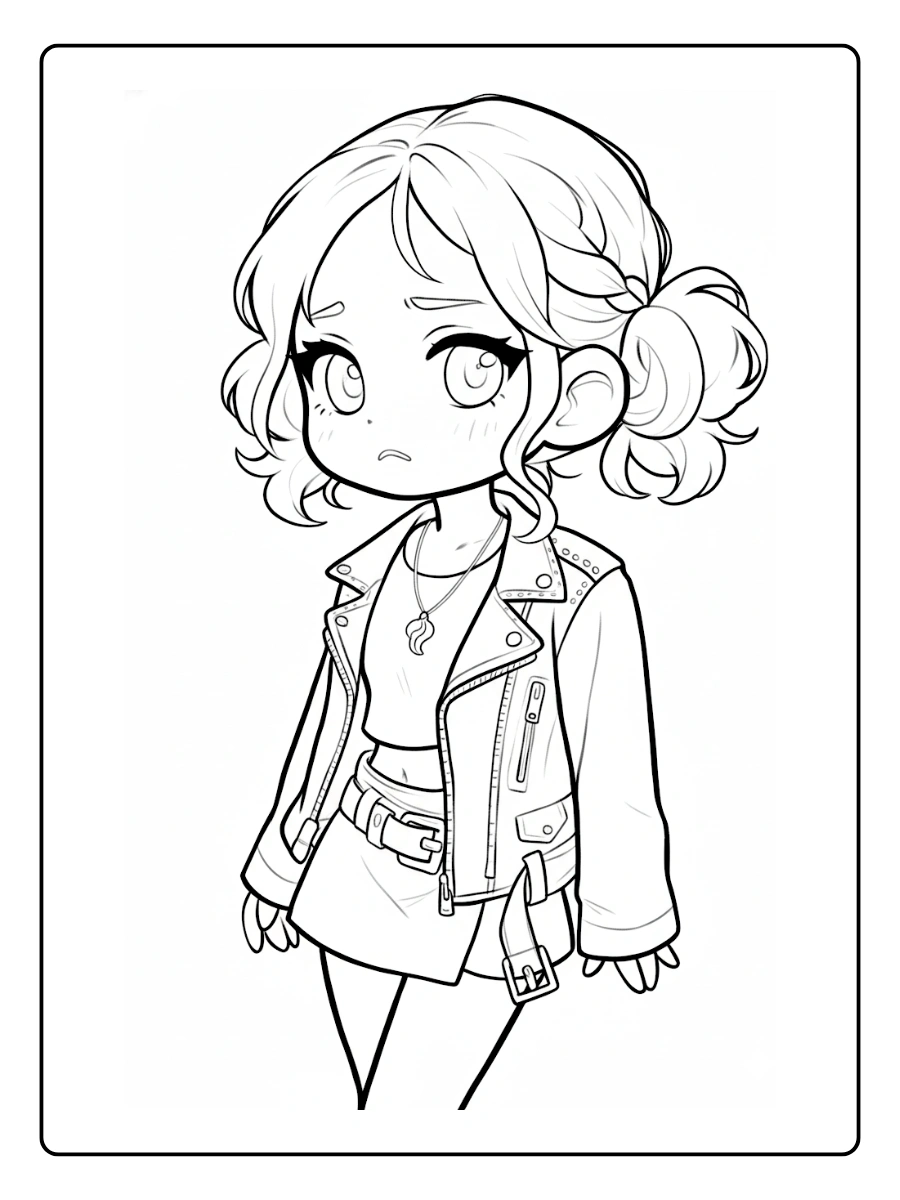 coloriage Blackpink kawaii (7)