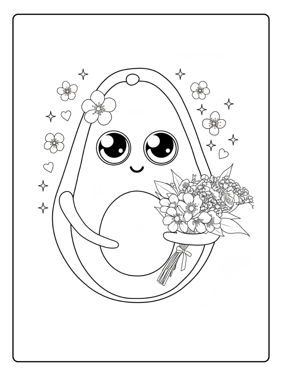 coloriage avocat kawaii (10)