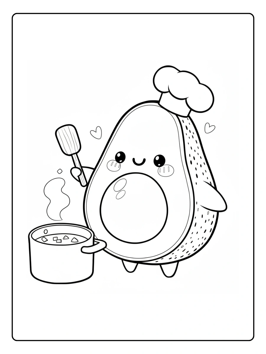 coloriage avocat kawaii (3)