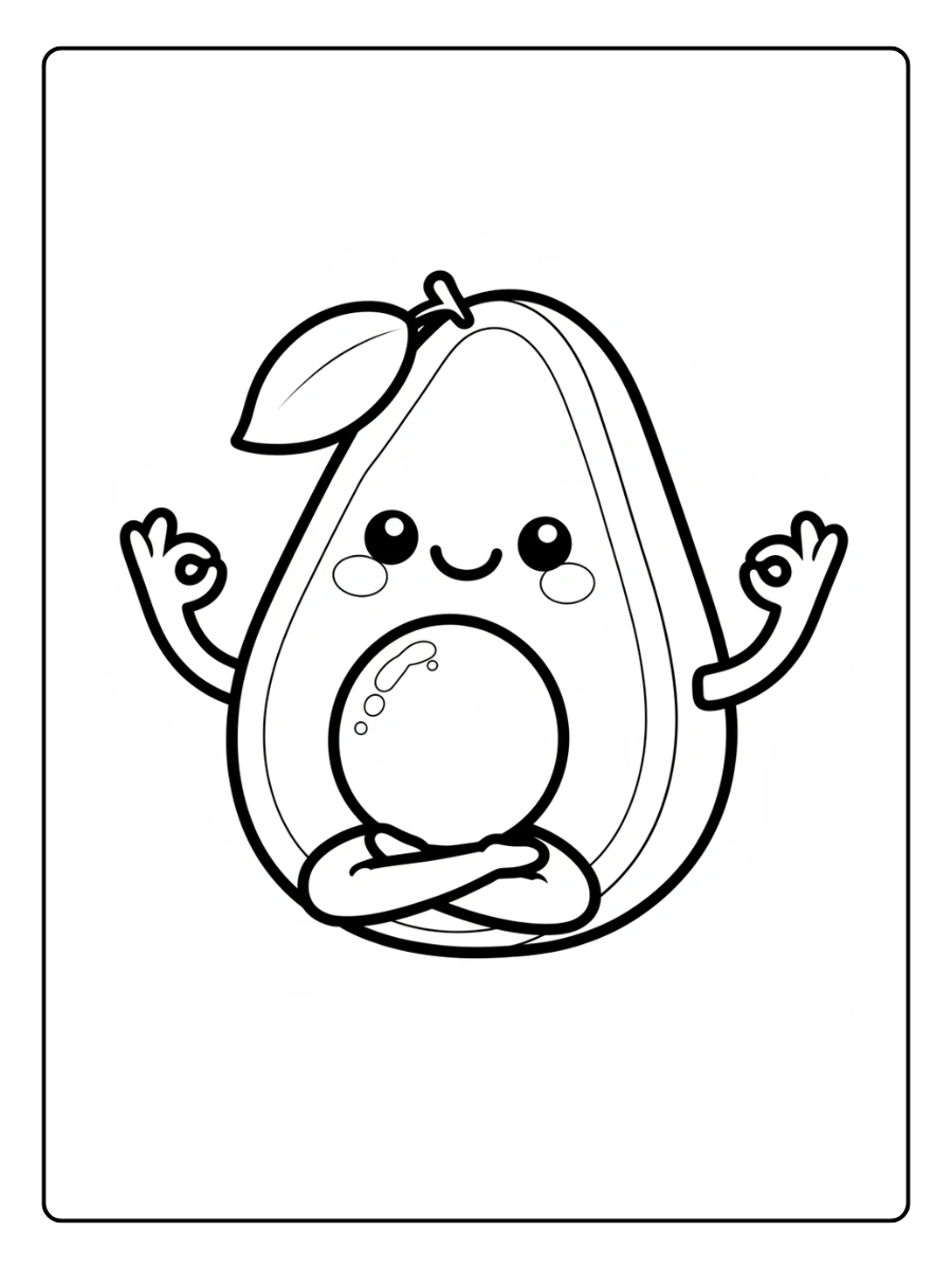 coloriage avocat kawaii (6)