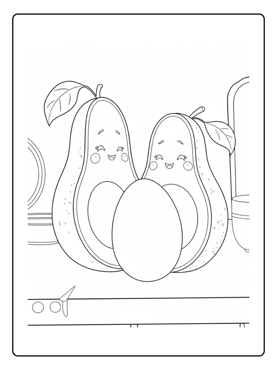 coloriage avocat kawaii (9)